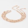 Triple-Plate Curb Link Chain Bracelet – Chunky Plated Shine