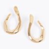 Vintage Metal Earrings – Organic Silhouette