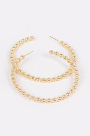 Oversized Metal Hoop Earrings – Sleek Circular Hoops