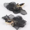 Polyester Flower Drop Earrings – Lightweight Floral