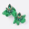 Polyester Flower Drop Earrings – Lightweight Floral