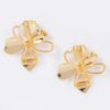 Metal Flower Earrings – Vintage Finish Floral Studs