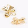 Metal Flower Earrings – Vintage Finish Floral Studs
