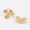 Metal Flower Earrings – Vintage Finish Floral Studs
