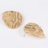 Vintage Textured Metal Earrings with Dimensional Finish