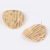 Vintage Textured Metal Earrings with Dimensional Finish