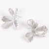 Gold-Plated Metal Earrings – Polished Sleek Silhouette