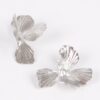 Gold-Plated Metal Earrings – Polished Sleek Silhouette