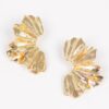 Gold-Plated Metal Drop Earrings – Polished Silhouette