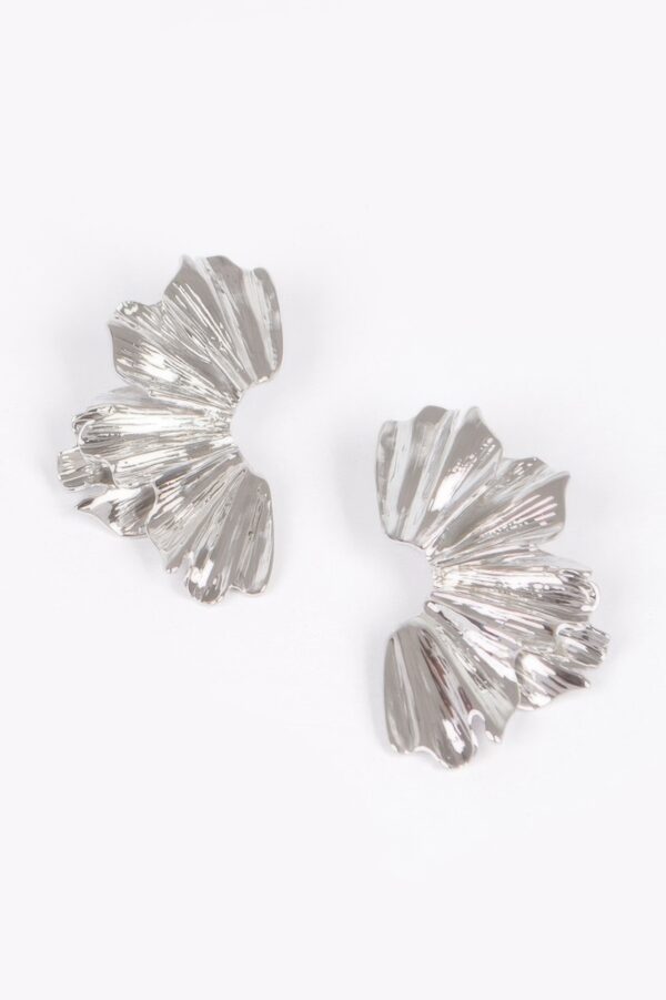 Gold-Plated Metal Drop Earrings – Polished Silhouette