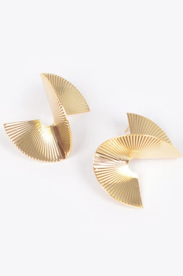 Polished Gold-Plated Earrings – Lightweight Shine