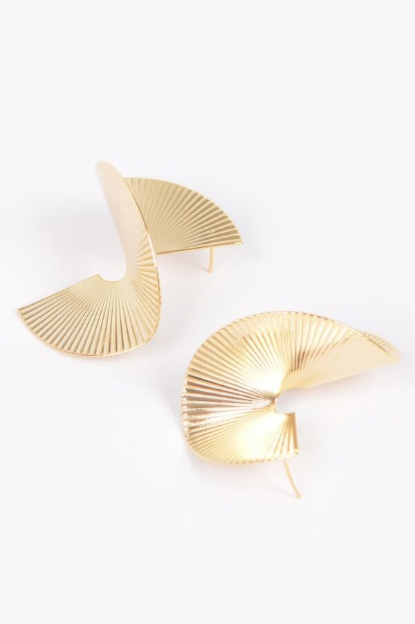 Polished Gold-Plated Earrings – Lightweight Shine
