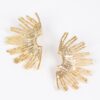 Gold-Plated Metal Earrings – Polished Drop