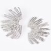 Gold-Plated Metal Earrings – Polished Drop