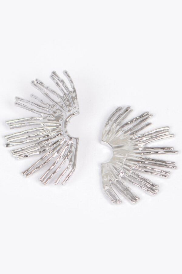 Gold-Plated Metal Earrings – Polished Drop