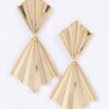 Gold-Plated Elongated Drop Earrings – Polished Shine