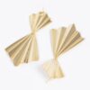 Gold-Plated Elongated Drop Earrings – Polished Shine