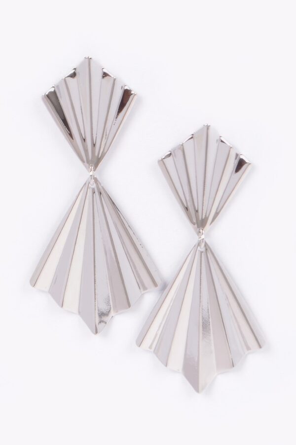 Gold-Plated Elongated Drop Earrings – Polished Shine