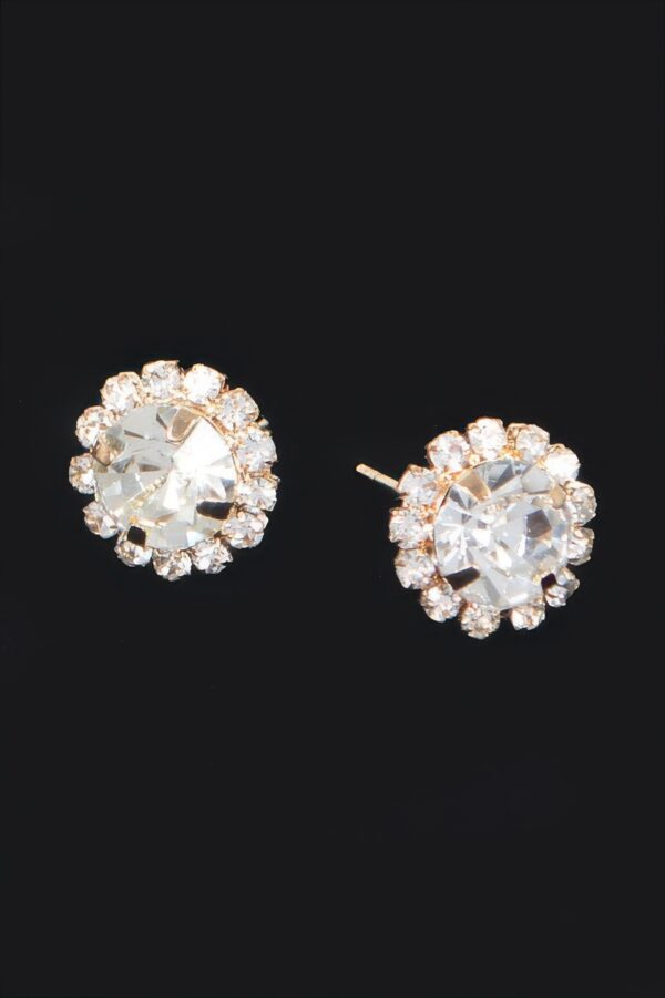 Petite Stone Stud Earrings – Minimal Polished Sparkle