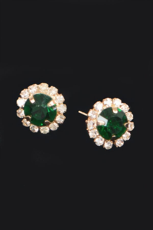 Petite Stone Stud Earrings – Minimal Polished Sparkle