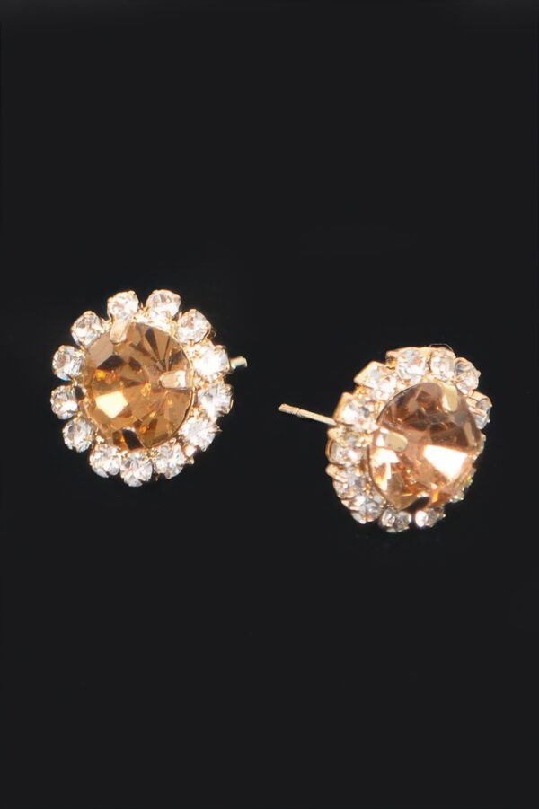 Petite Stone Stud Earrings – Minimal Polished Sparkle