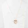 Mama Heart Pendant Necklace – Engraved ‘MAMA’ Gold-Tone