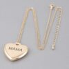 Mama Heart Pendant Necklace – Engraved ‘MAMA’ Gold-Tone