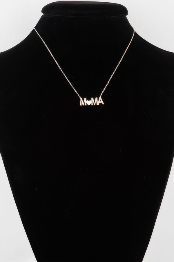 Mama Heart Necklace – Engraved Heart Charm