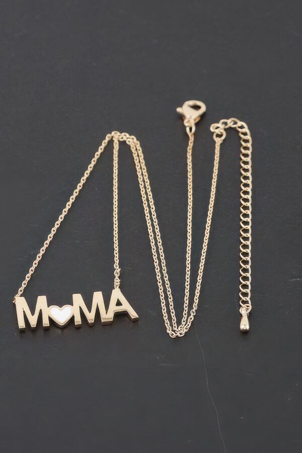 Mama Heart Necklace – Engraved Heart Charm