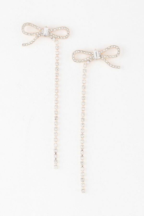 Half Ribbon Drop Earrings – Ribbon-Inspired Long Drops