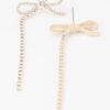 Half Ribbon Drop Earrings – Ribbon-Inspired Long Drops
