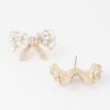 Ribbon Teardrop Crystal Earrings