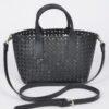 Braided Faux Leather Tote – Structured Everyday Bag