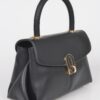 Faux Leather Top Handle Bag – Structured Compact Handbag