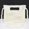 Hand-Beaded Faux Pearl Crossbody Bag – PVC