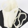 Hand-Beaded Faux Pearl Crossbody Bag – PVC