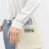 Hand-Beaded Faux Pearl Crossbody Bag – PVC