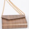 Wooden Clutch – Sculptural Mixed Metal Accent