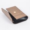 Wooden Clutch – Sculptural Mixed Metal Accent