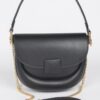 Faux Leather Top Handle Flap Bag – Structured Mini Satchel