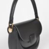 Faux Leather Top Handle Flap Bag – Structured Mini Satchel