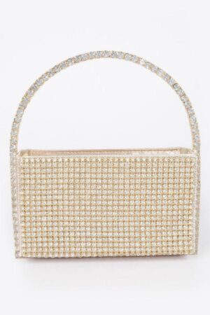 Oversized Rhinestone Shoulder Bag – Structured Sparkle