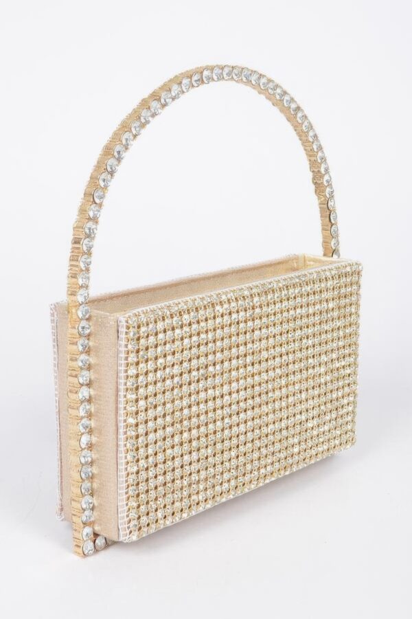 Oversized Rhinestone Shoulder Bag – Structured Sparkle