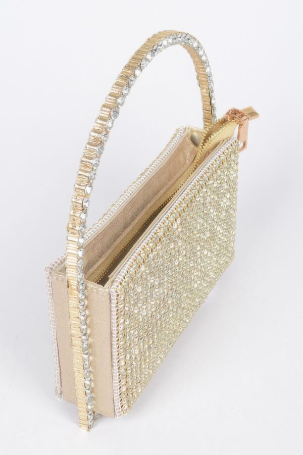 Oversized Rhinestone Shoulder Bag – Structured Sparkle