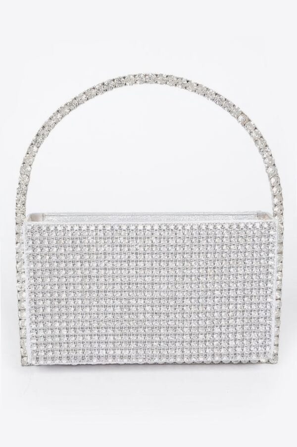 Oversized Rhinestone Shoulder Bag – Structured Sparkle