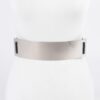 Wide Metal Plate Elastic Belt – Iron & Stretch