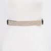Rhinestone Metal Plate Elastic Waist Belt