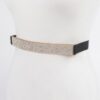 Rhinestone Metal Plate Elastic Waist Belt