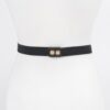 Rhinestone Metal Plate Elastic Waist Belt