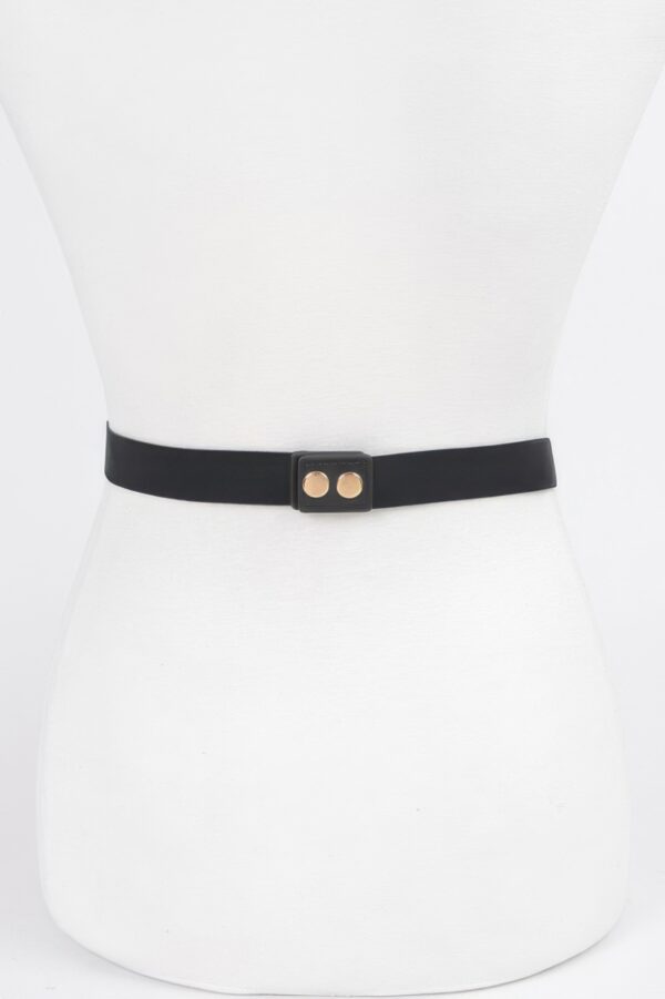 Rhinestone Metal Plate Elastic Waist Belt